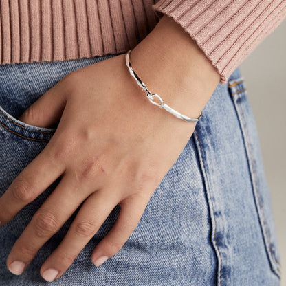 Alex and Ani Faceted Hook Tension Bracelet