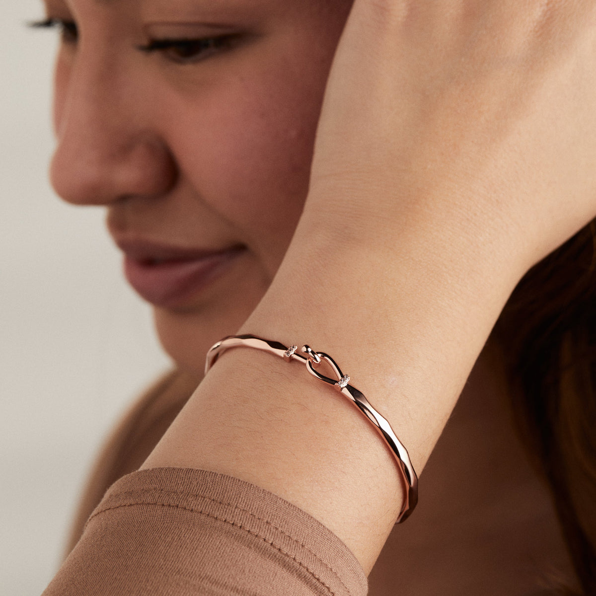 Alex and Ani Faceted Hook Tension Bracelet