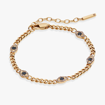 Alex and Ani Evil Eye Curb Chain Inline Bracelet