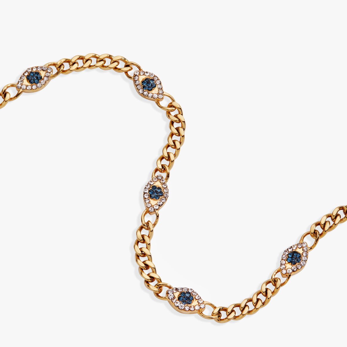 Alex and Ani Evil Eye Curb Chain Inline Bracelet