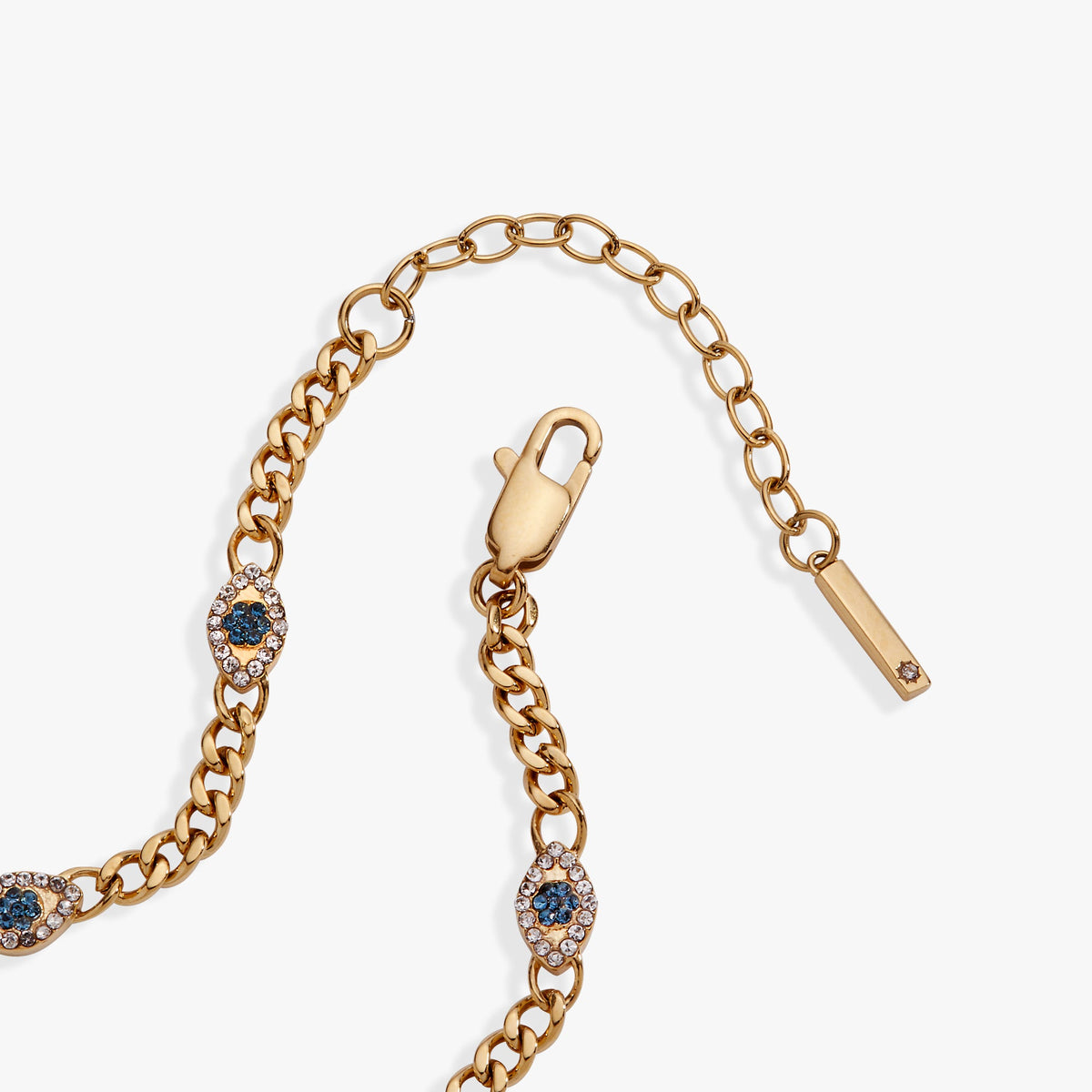 Alex and Ani Evil Eye Curb Chain Inline Bracelet