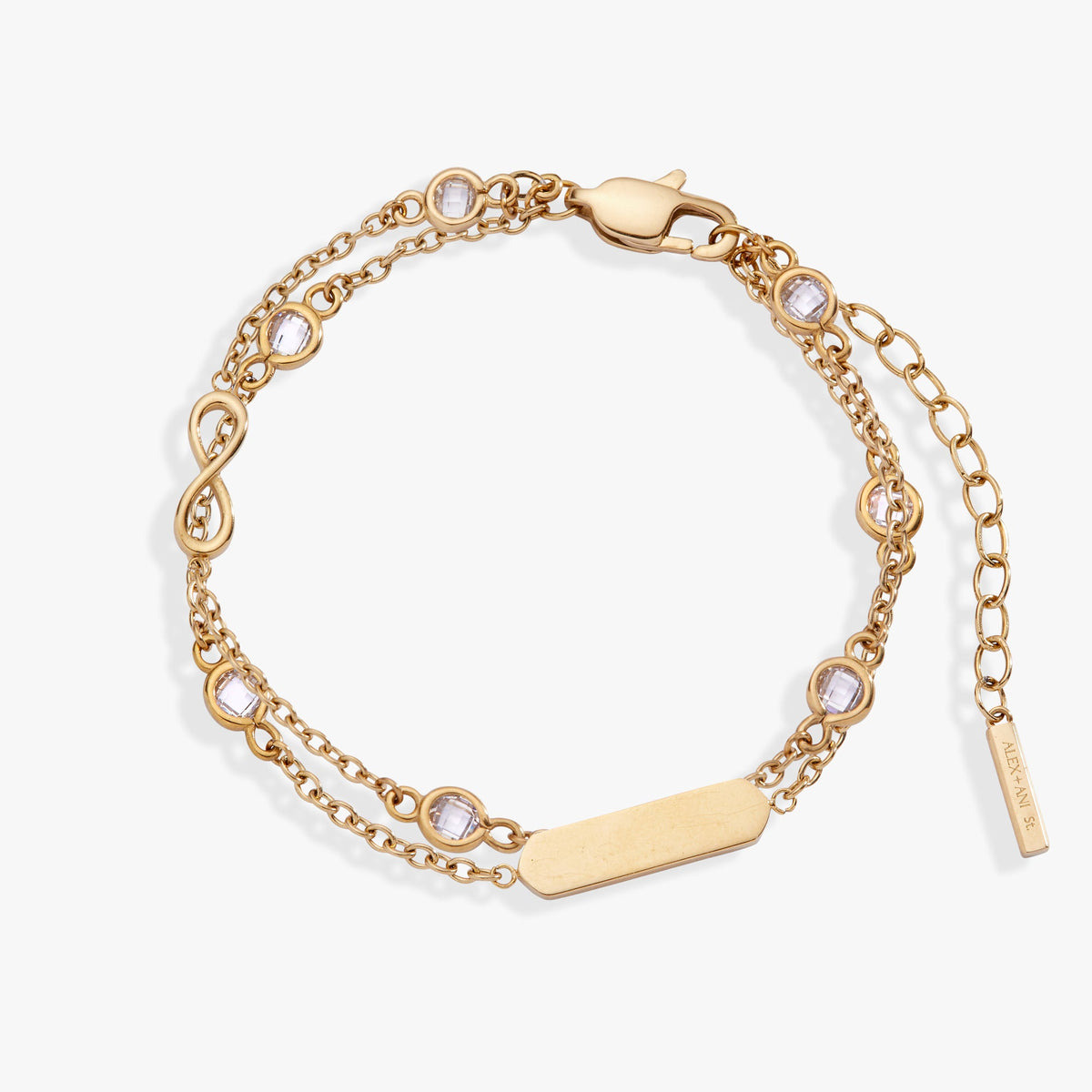 Alex and Ani Infinity Chain Double Stranded Bracelet
