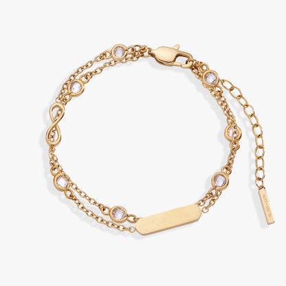 Alex and Ani Infinity Chain Double Stranded Bracelet