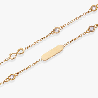 Alex and Ani Infinity Chain Double Stranded Bracelet