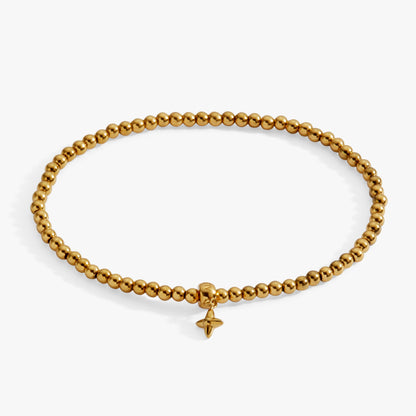 Alex and Ani 3mm metal ball bead stretch bracelet