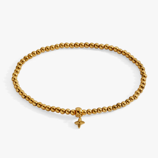 Alex and Ani 3mm metal ball bead stretch bracelet