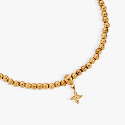 Alex and Ani 3mm metal ball bead stretch bracelet