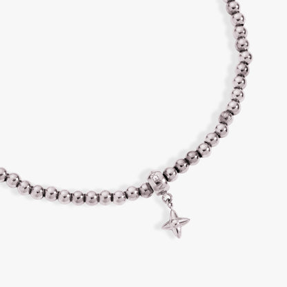 Alex and Ani 3mm metal ball bead stretch bracelet