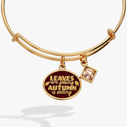 Alex and Ani Autumn is calling leaves are falling duo charm bangle