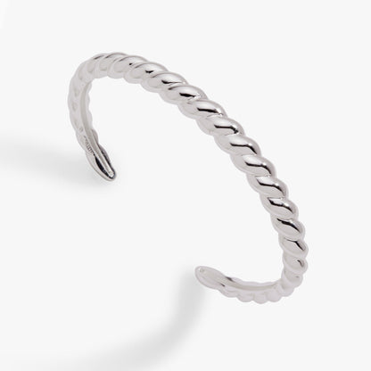 Alex and Ani Puffy Rope Texture Cuff Bracelet