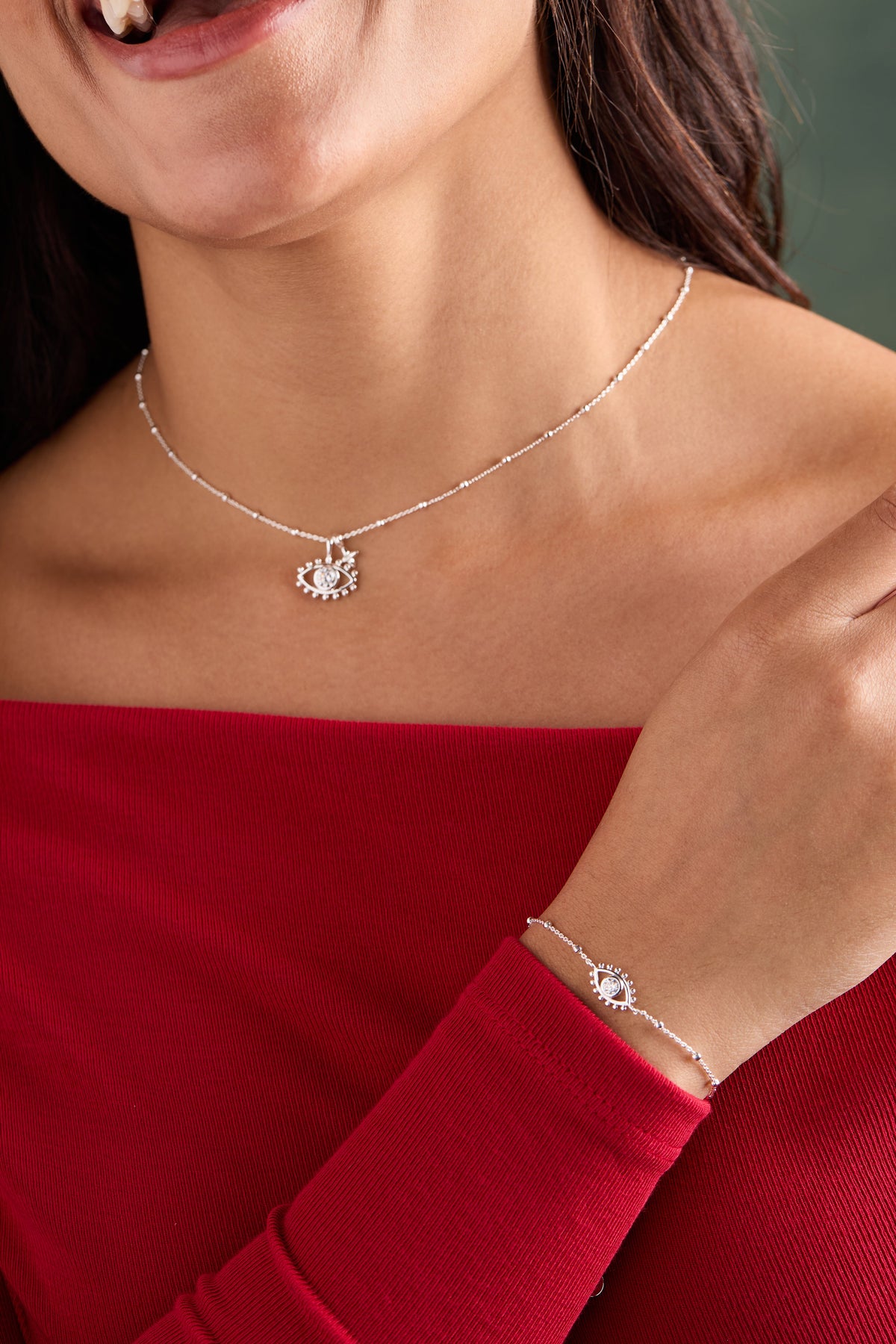 Alex and Ani Evil Eye Inline Bracelet