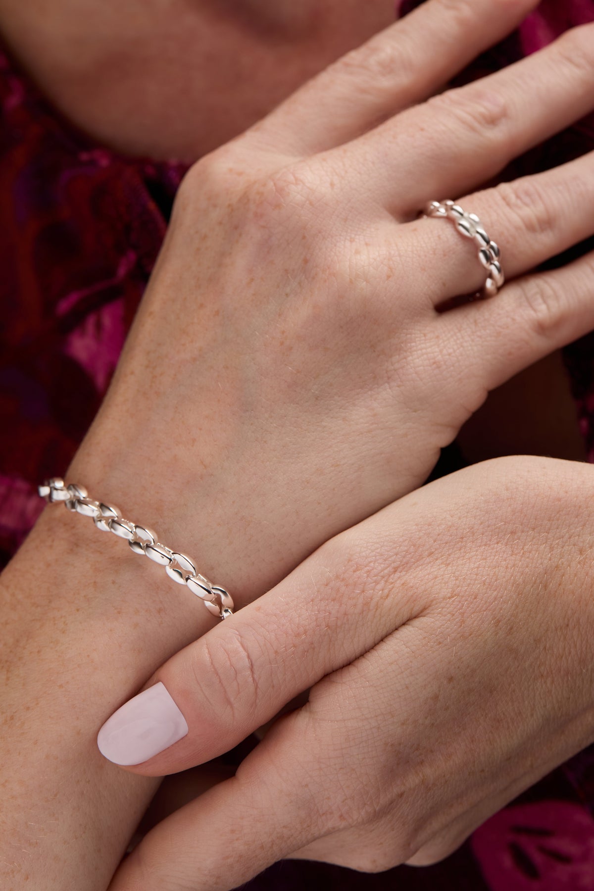 Alex and Ani Puffy Chain Bracelet