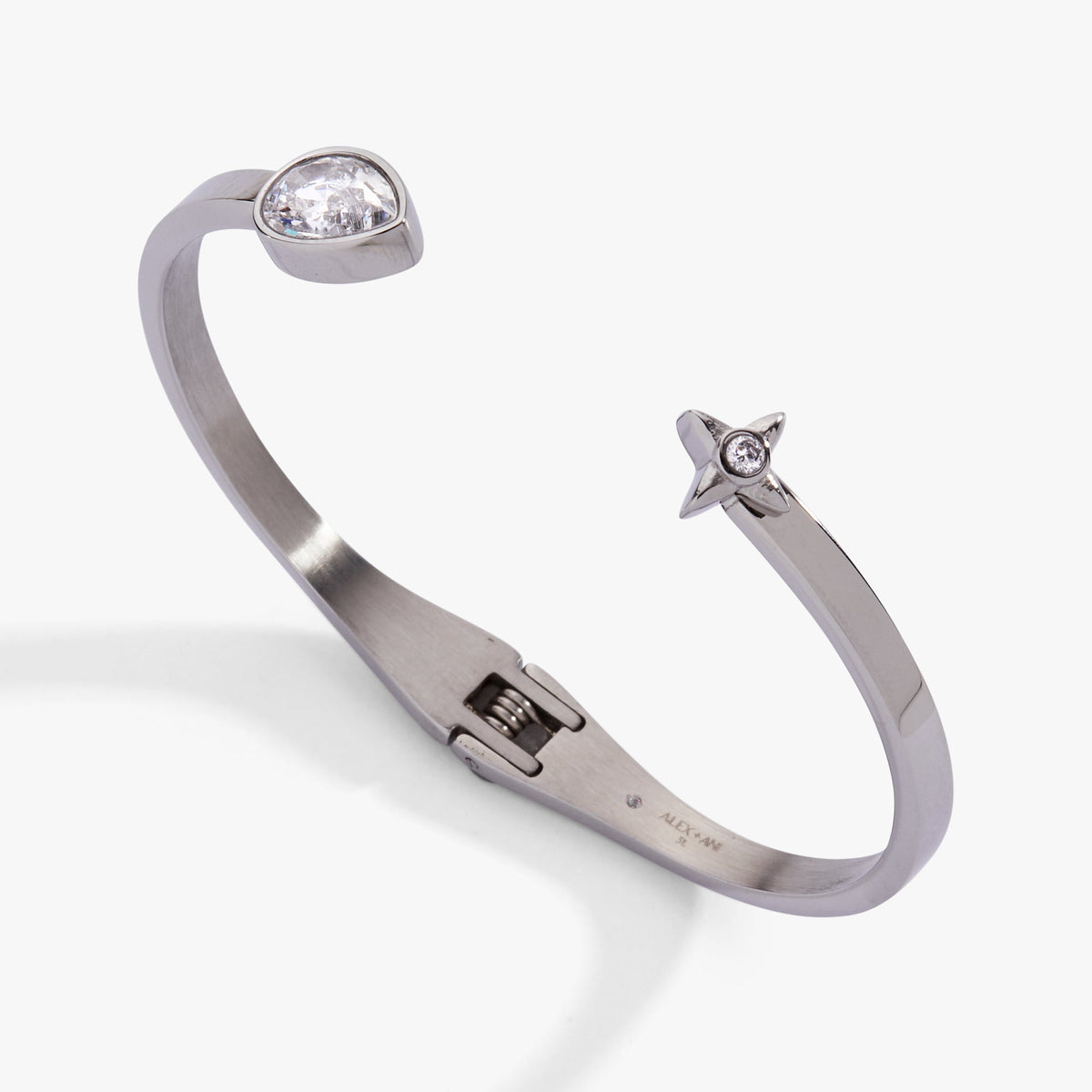 Alex and Ani Crystal Teardrop and Star Cuff Bracelet