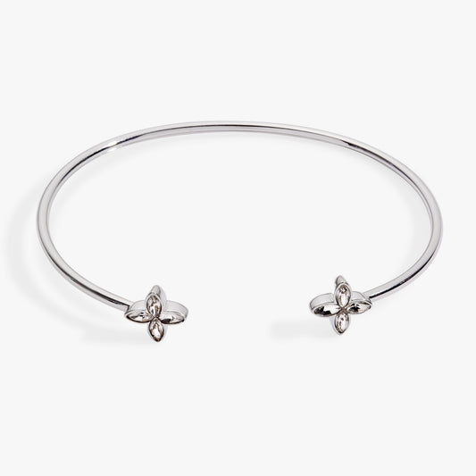 Alex and Ani Crystal Logo Star Flex Cuff