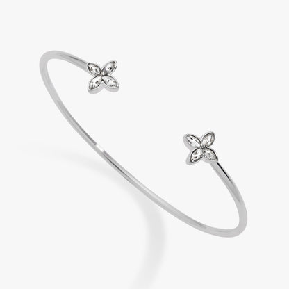 Alex and Ani Crystal Logo Star Flex Cuff
