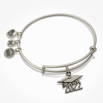 Alex and Ani 2022 Graduation Cap Charm Bangle Bracelet