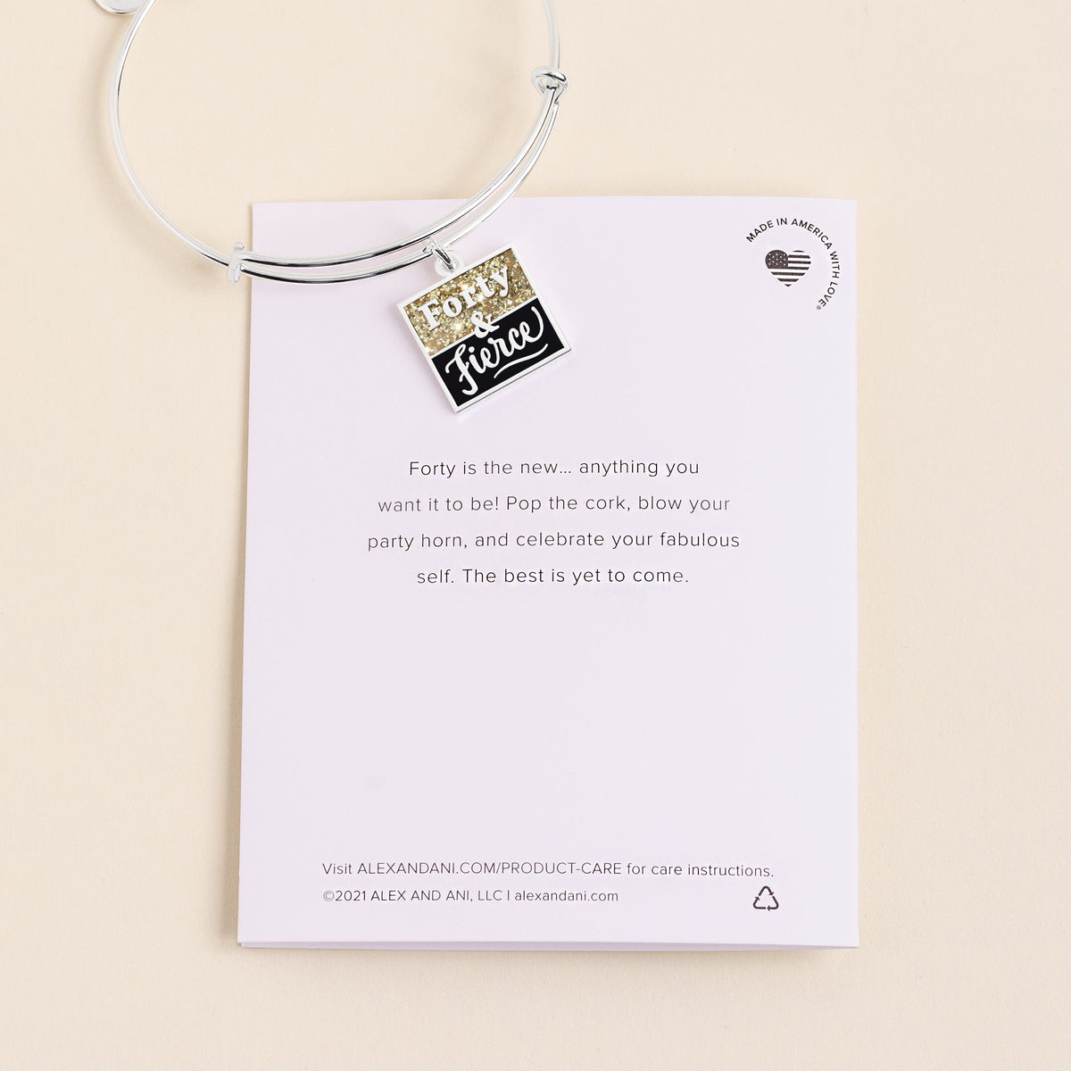 Alex and Ani Forty & Fierce Charm Bangle - Alex and Ani