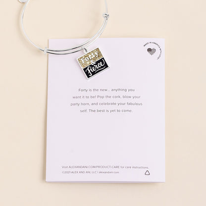 Alex and Ani Forty & Fierce Charm Bangle - Alex and Ani