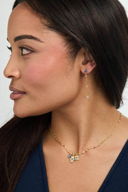 Alex and Ani SOM - Evil Eye Triple Charm Necklace