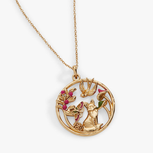 Alex and Ani Mixed Woodland Pendant Necklace