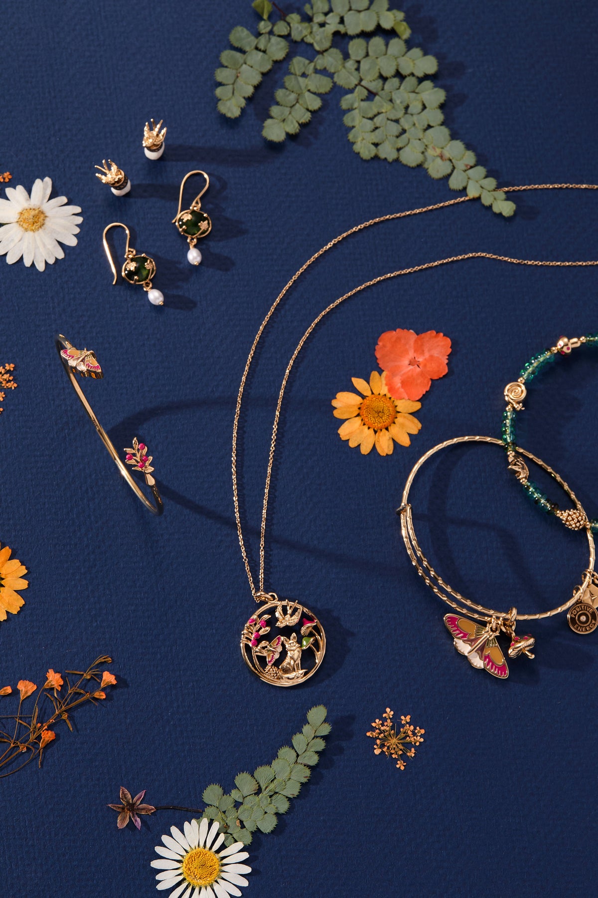 Alex and Ani Mixed Woodland Pendant Necklace