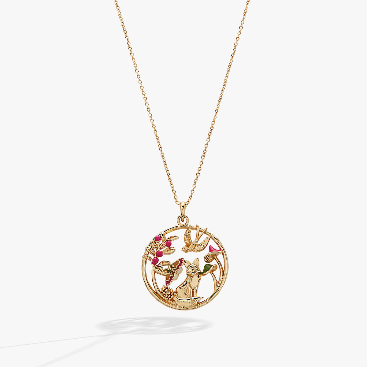 Alex and Ani Mixed Woodland Pendant Necklace