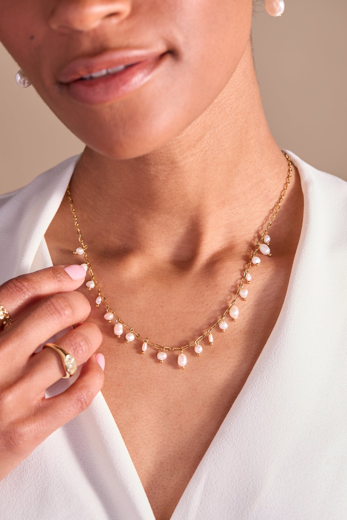 Alex and Ani Freshwater Pearl Necklace
