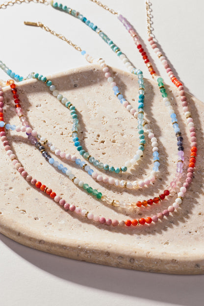 Alex and Ani Turquoise Ombre Semi-Precious Beaded Necklace