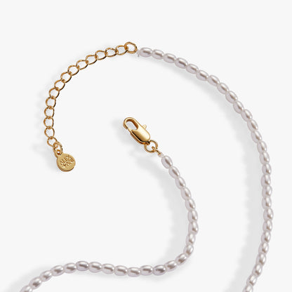 Alex and Ani Moonlight Beach Pearl Charm Necklace