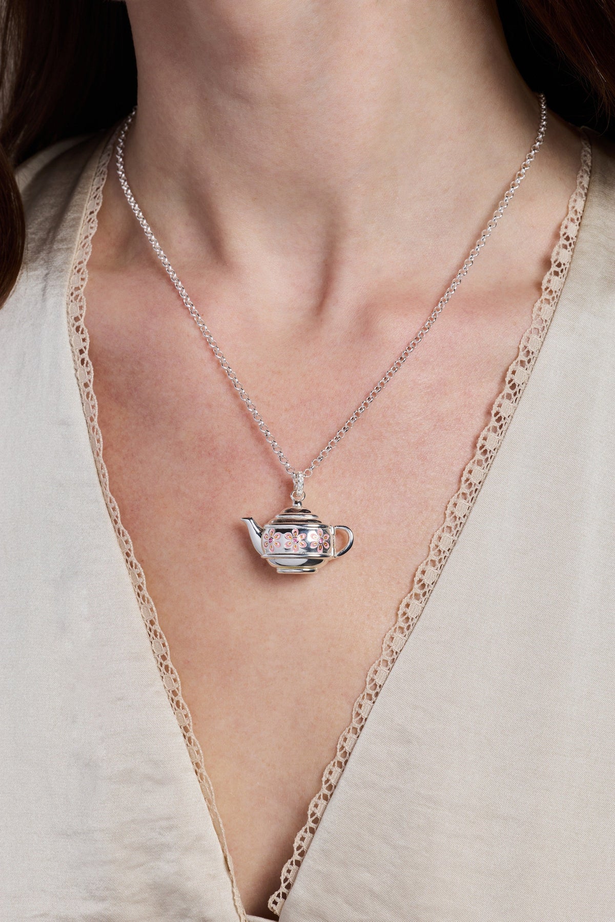 Alex and Ani Teapot Locket Necklace Pendant