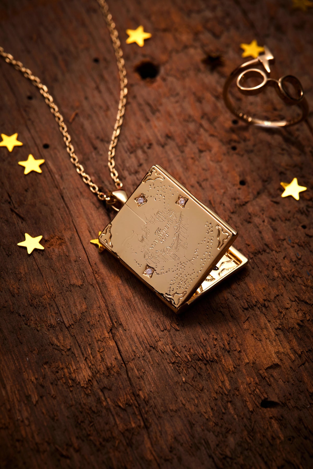 Alex and Ani Harry Potter™ Mischief Managed Locket Necklace