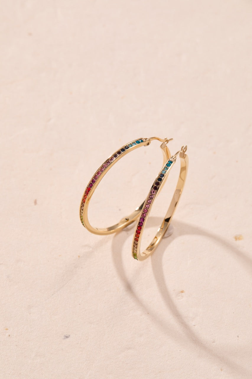 Alex and Ani Rainbow Ombre Pave Hoop