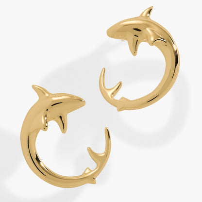 Alex and Ani Shark Hoop Earring