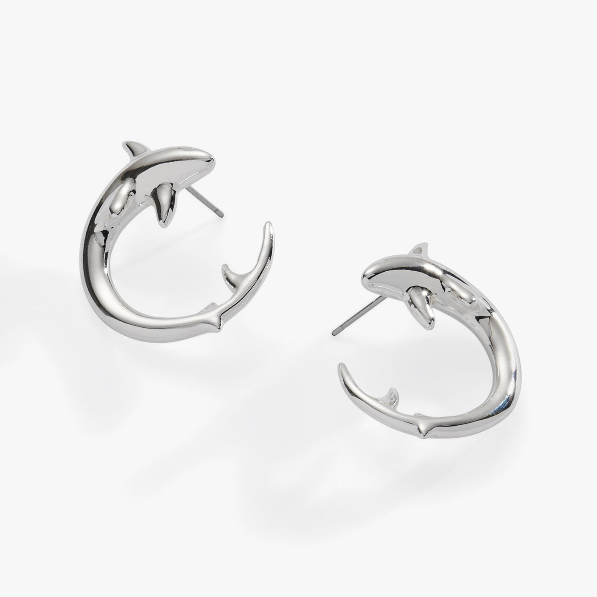 Alex and Ani Shark Hoop Earring