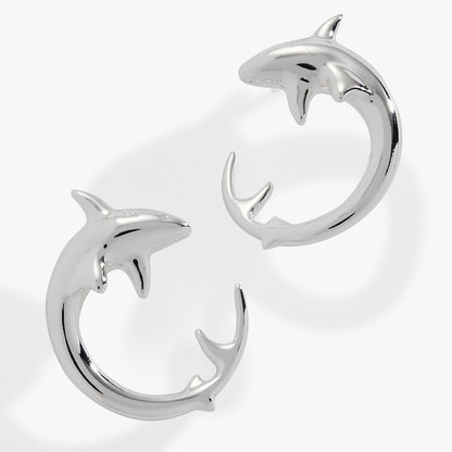 Alex and Ani Shark Hoop Earring