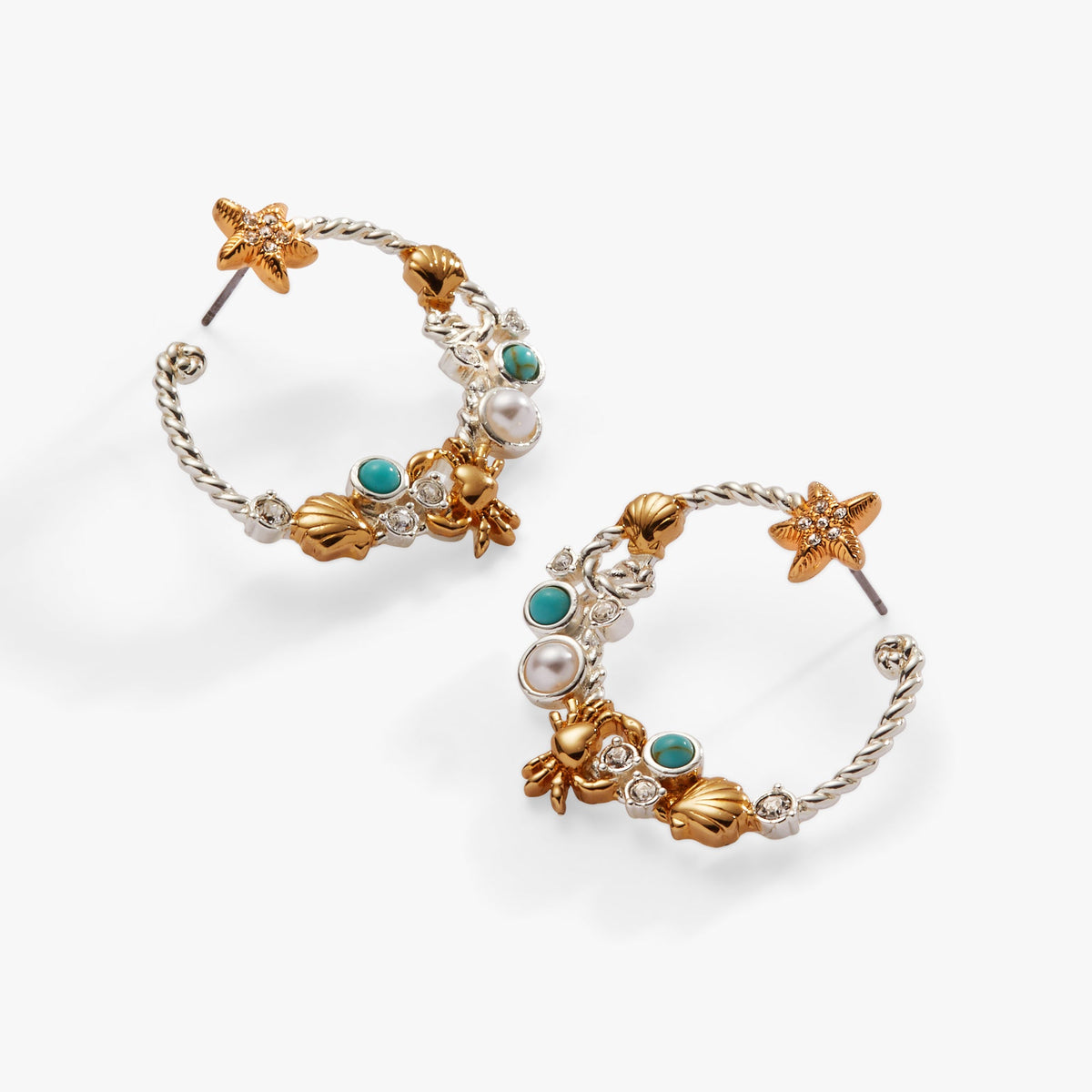 Alex and Ani Whimsical Seaside Rope Hoop Earring