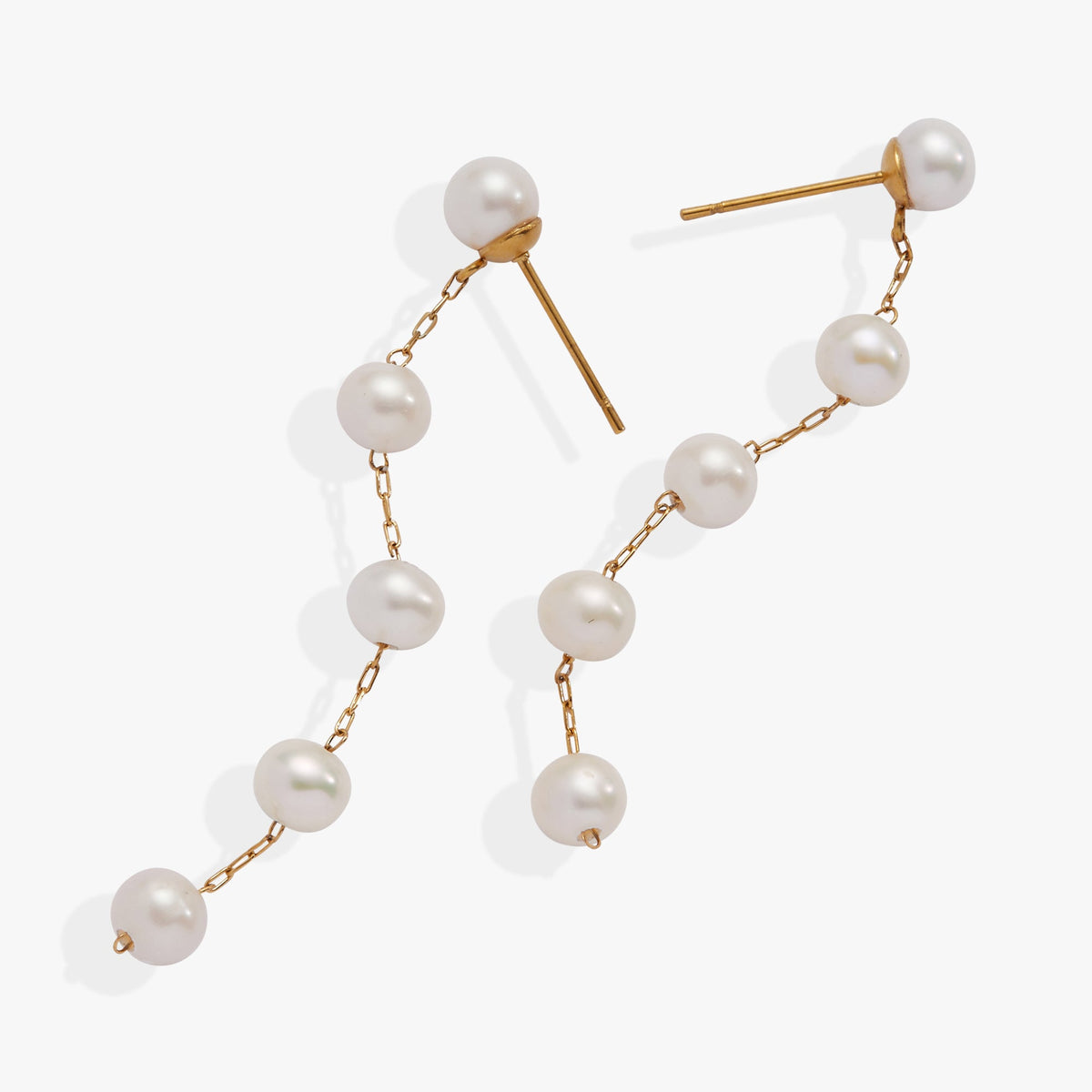 Alex and Ani Freshwater Pearl Drop Earrings