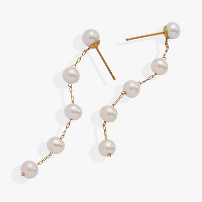 Alex and Ani Freshwater Pearl Drop Earrings
