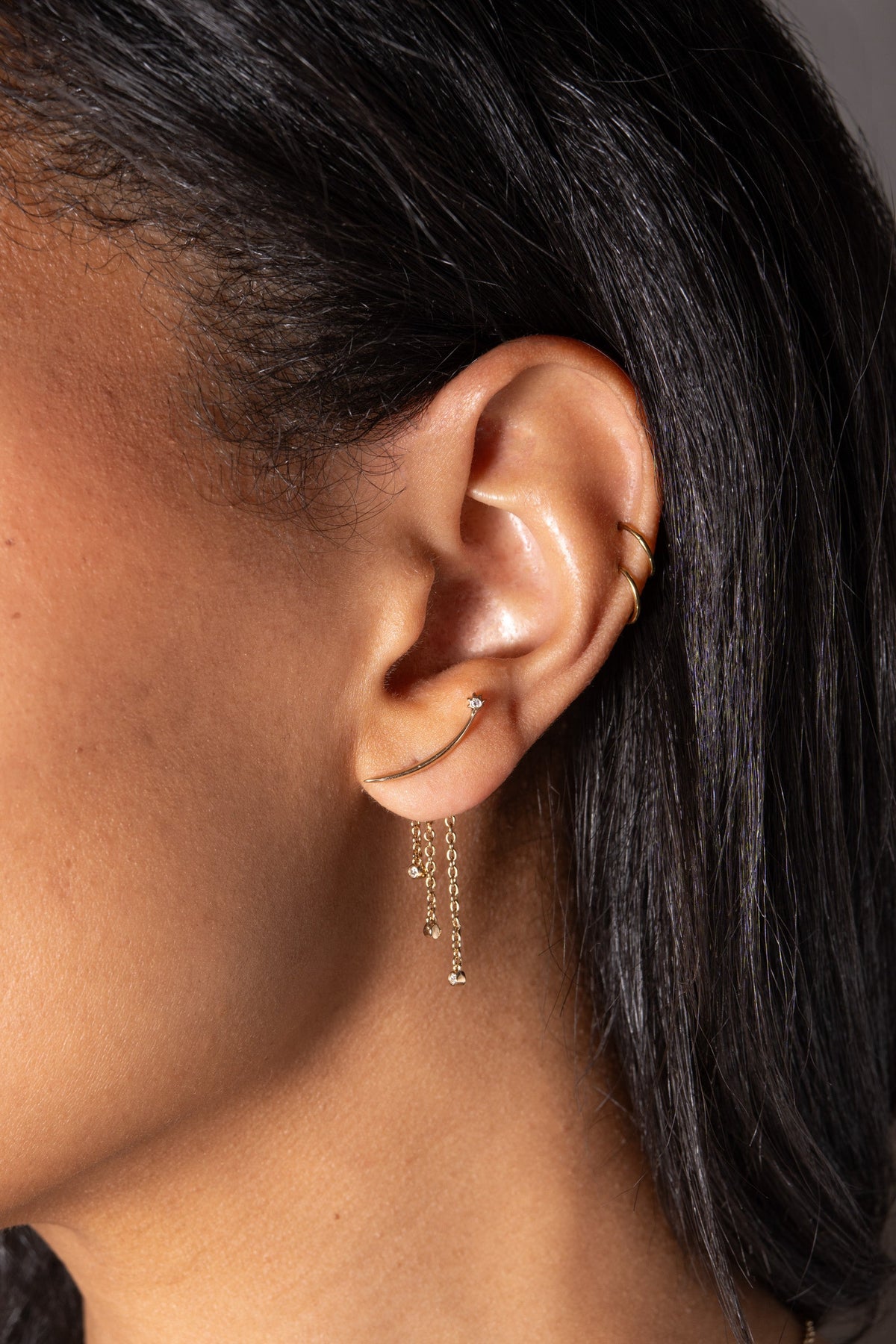 Alex and Ani Celestial Shooting Star Ear Jacket Earring