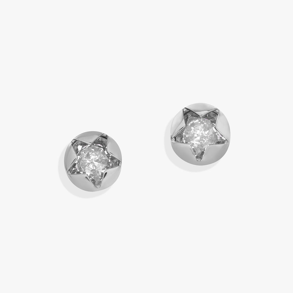 Alex and Ani Crystal Star Mini Stud Earrings