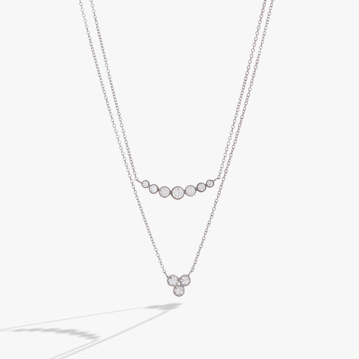 Alex and Ani Double-Layer Crystal Necklace