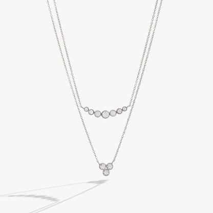 Alex and Ani Double-Layer Crystal Necklace