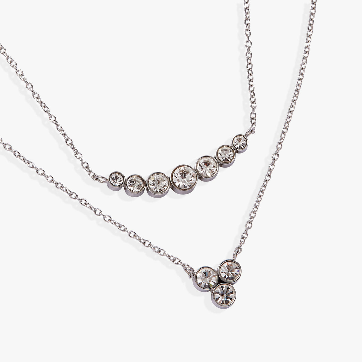 Alex and Ani Double-Layer Crystal Necklace