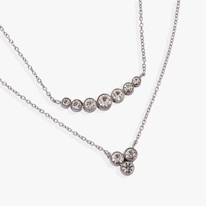 Alex and Ani Double-Layer Crystal Necklace
