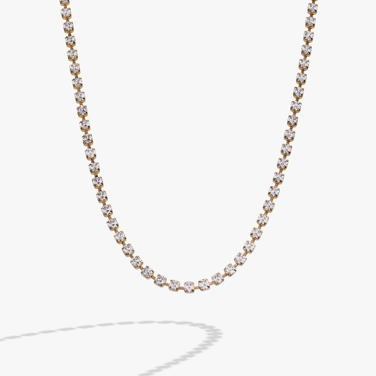 Alex and Ani Crystal Tennis Chain Necklace