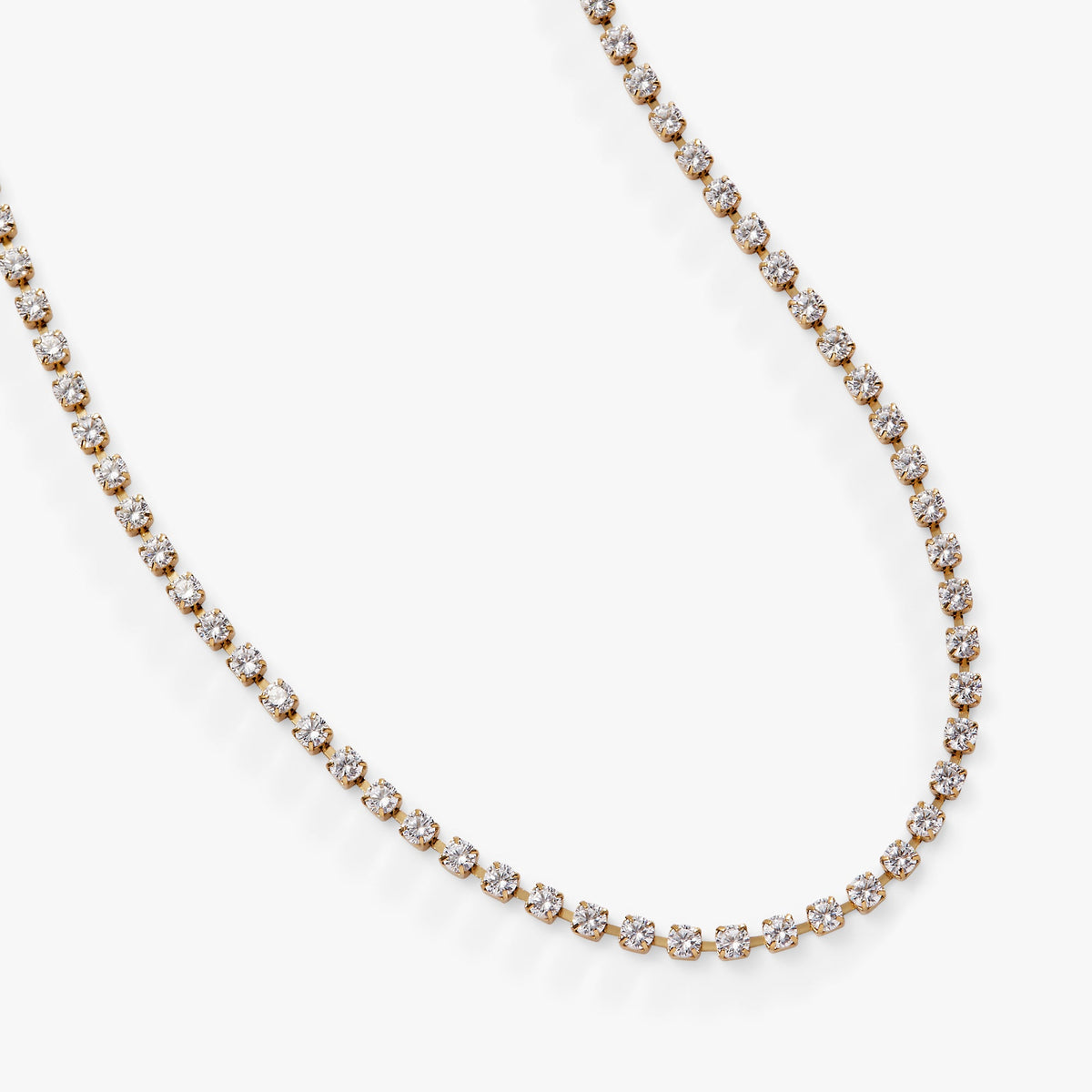 Alex and Ani Crystal Tennis Chain Necklace