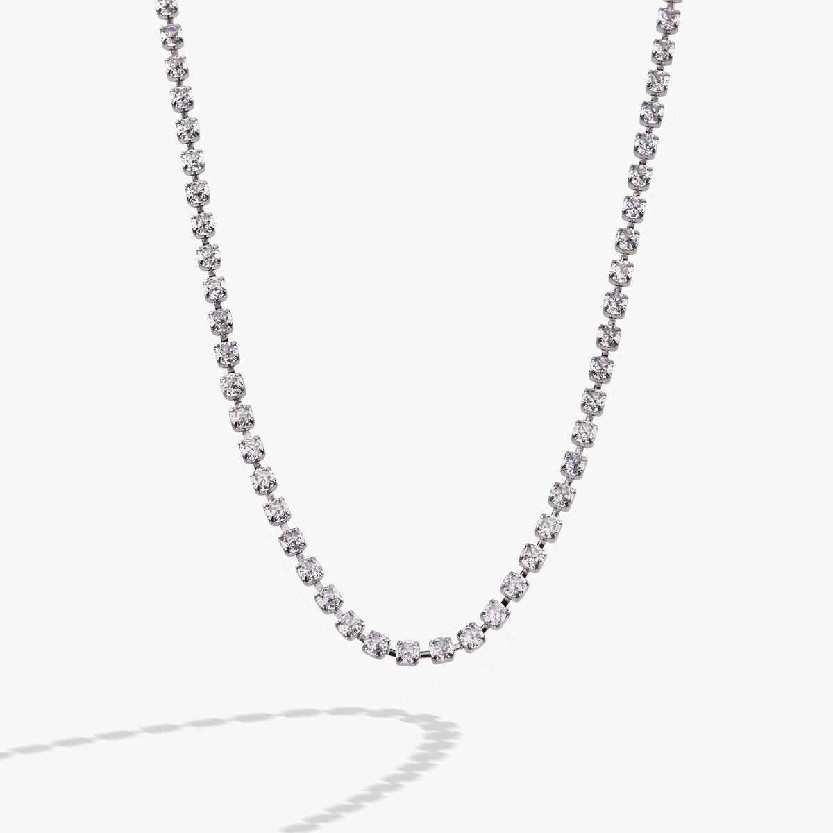 Alex and Ani Crystal Tennis Chain Necklace