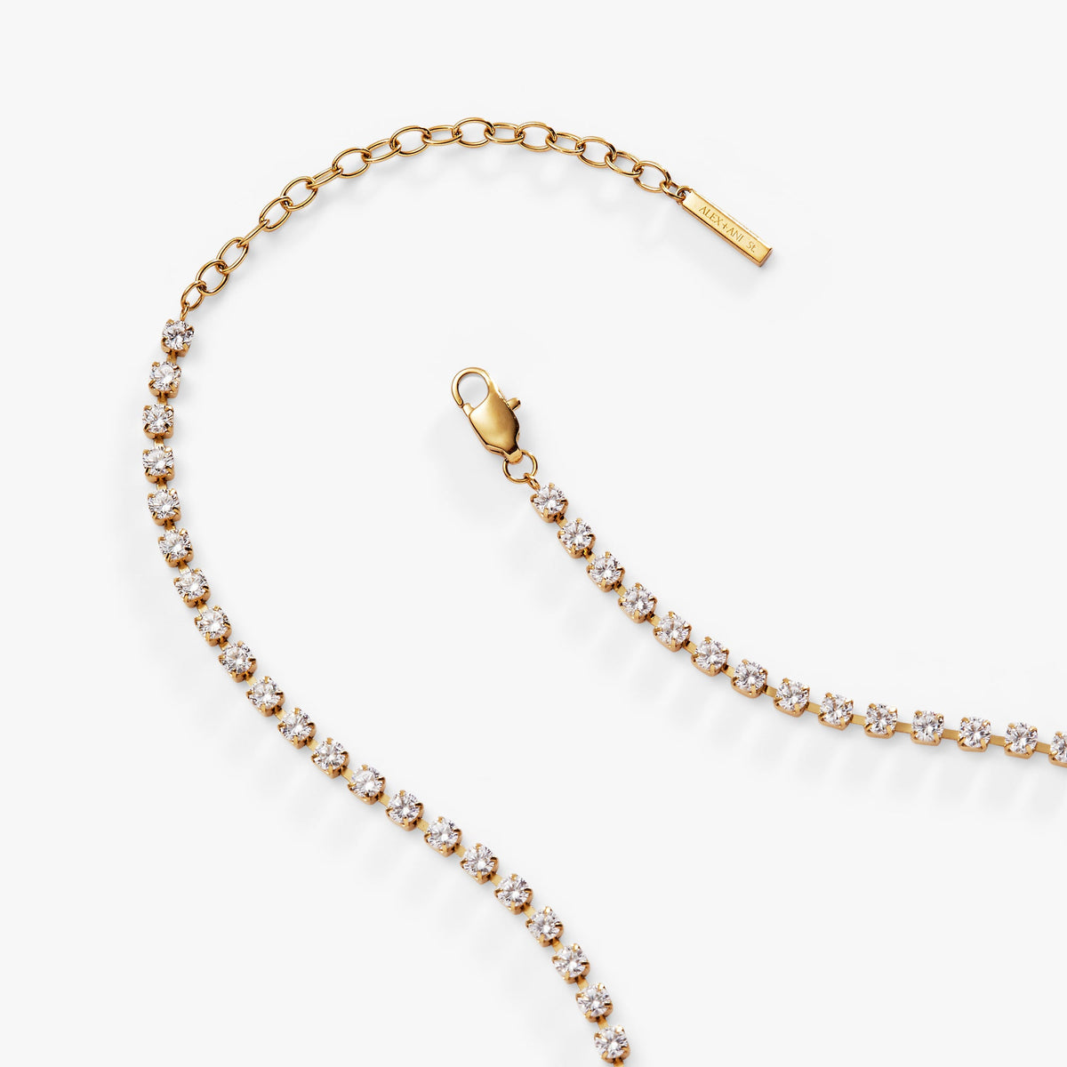 Alex and Ani Crystal Tennis Chain Necklace