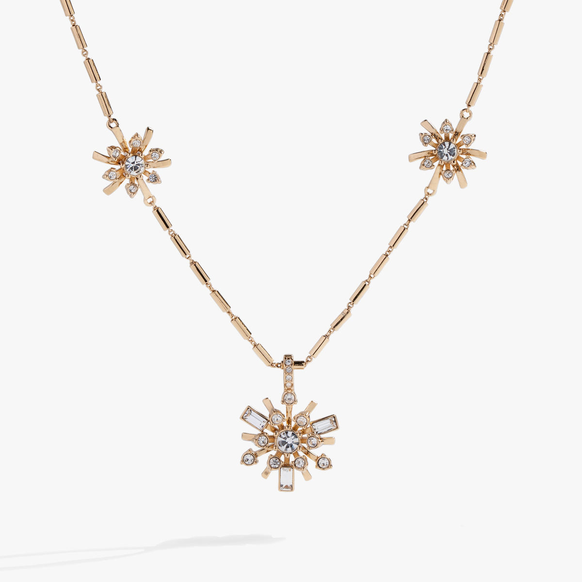 Alex and Ani Festive Sparkle Inline Pendant Necklace