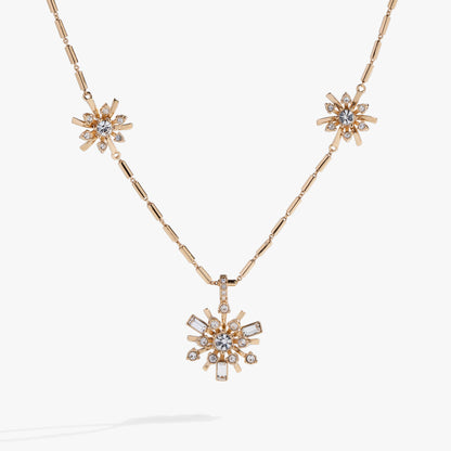 Alex and Ani Festive Sparkle Inline Pendant Necklace